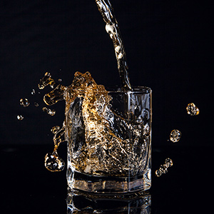 Whiskey splash