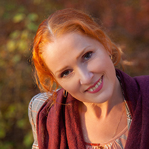 Woman in the autumn park